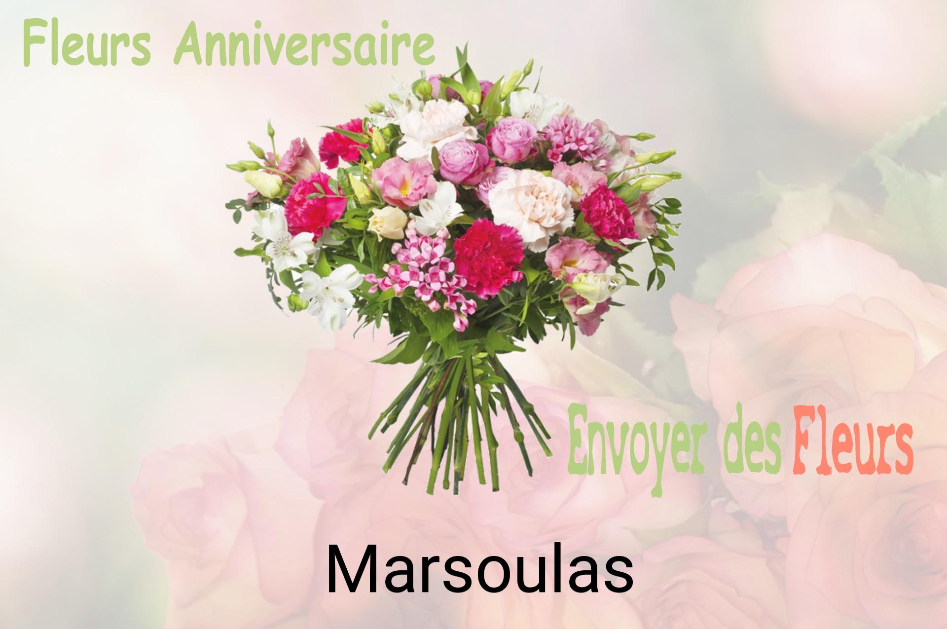 Bouquet de fleurs d’anniversaire livré à Marsoulas